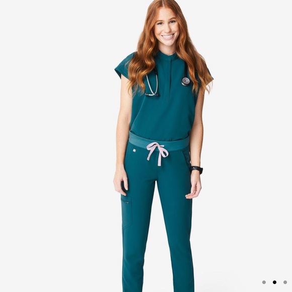 Figs {XSP} Caribbean Blue Zamora Jogger Scrub XS P - Picture 3 of 16